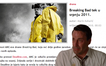 Draper Breaking Bad odgođen